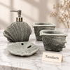 Luxury Bathroom Set - 4-Piece Fiber Shell Design