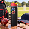 Owala Water Bottle 24 oz - Black Thor Hammer Design