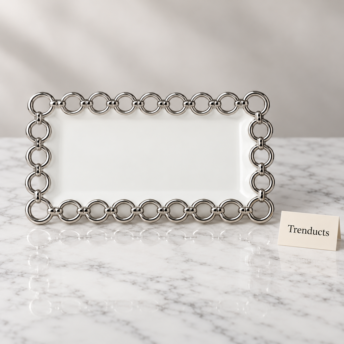Brilliant Rectangular Plate 11 Inch - Circle Edge