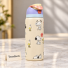 Premium Insulated Water Bottle - 945 ml Steel Pastel Dog Print