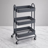 Metal 3 Tier Rolling Utility Cart with Wheels