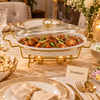 Brilliant Oval Casserole with Stand