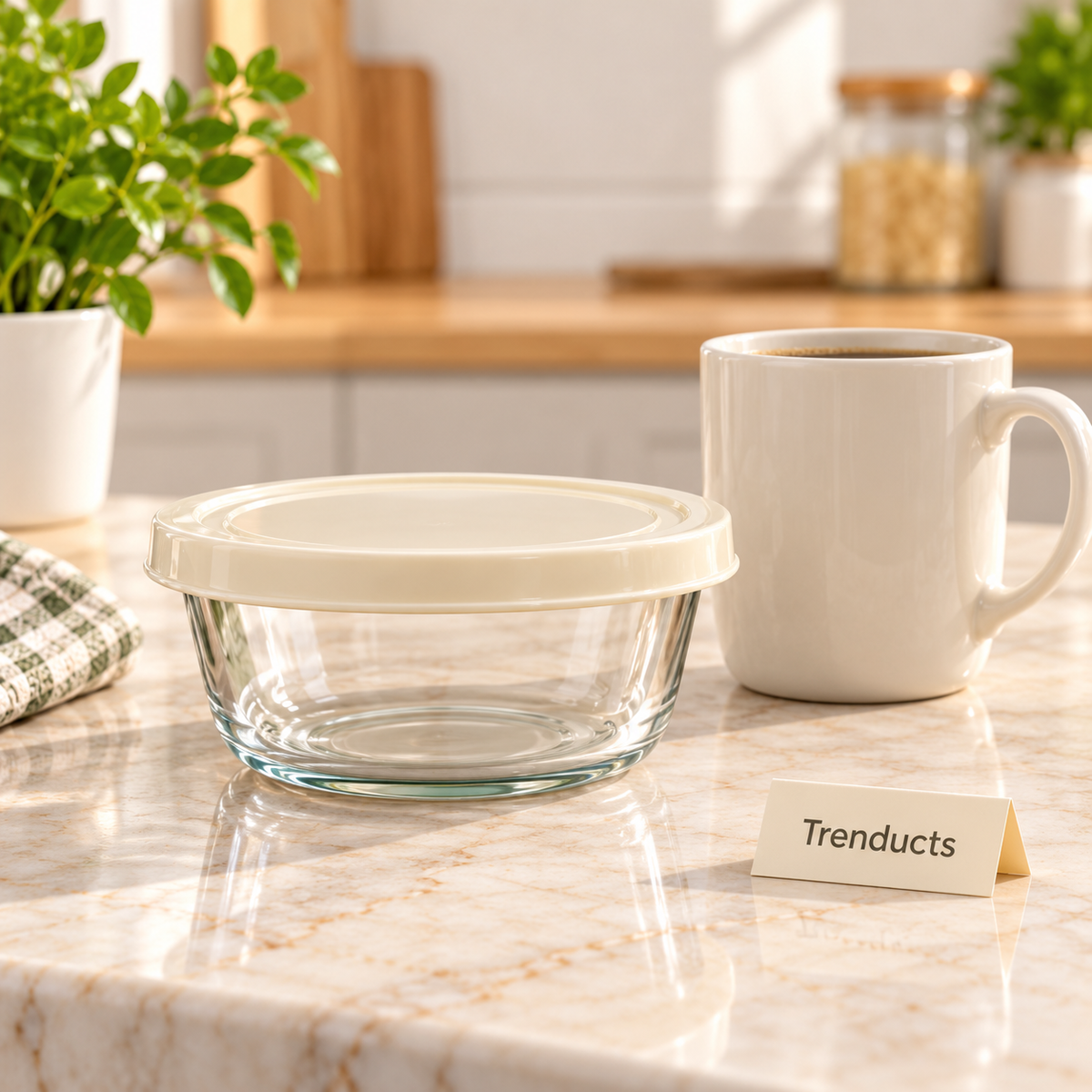 Glass Food Containers with Lids - Stackable Meal Prep 4 Boxes Set