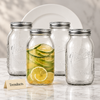 Danny Home Regular Mouth Mason Jar Set - 6 Pcs Glass