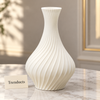 Twisted Ribbed Decorative Vase - Spiral Bud Shape