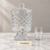 Brilliant Glass Juice Dispenser - Diamond Lattice