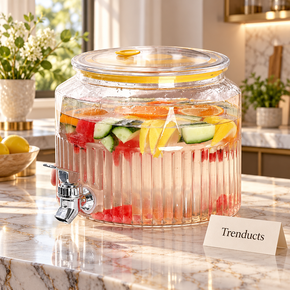 Acrylic Juice Dispenser with Tap for Water and Drinks