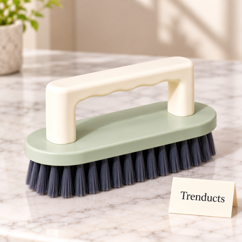 Handheld Scrub Brush - D Handle Kitchen & Bathroom Cleaner (Random)