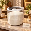 Round Acrylic Rice Box with Lid - Kitchen Storage