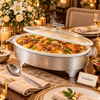 Brilliant Oval Casserole with Candle Warmer
