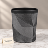 Luxury Charcoal Geometric Pattern Tissue Box or Dustbin