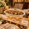 Brilliant Oval Casserole with Stand