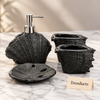 Luxury Bathroom Set - 4-Piece Fiber Shell Design