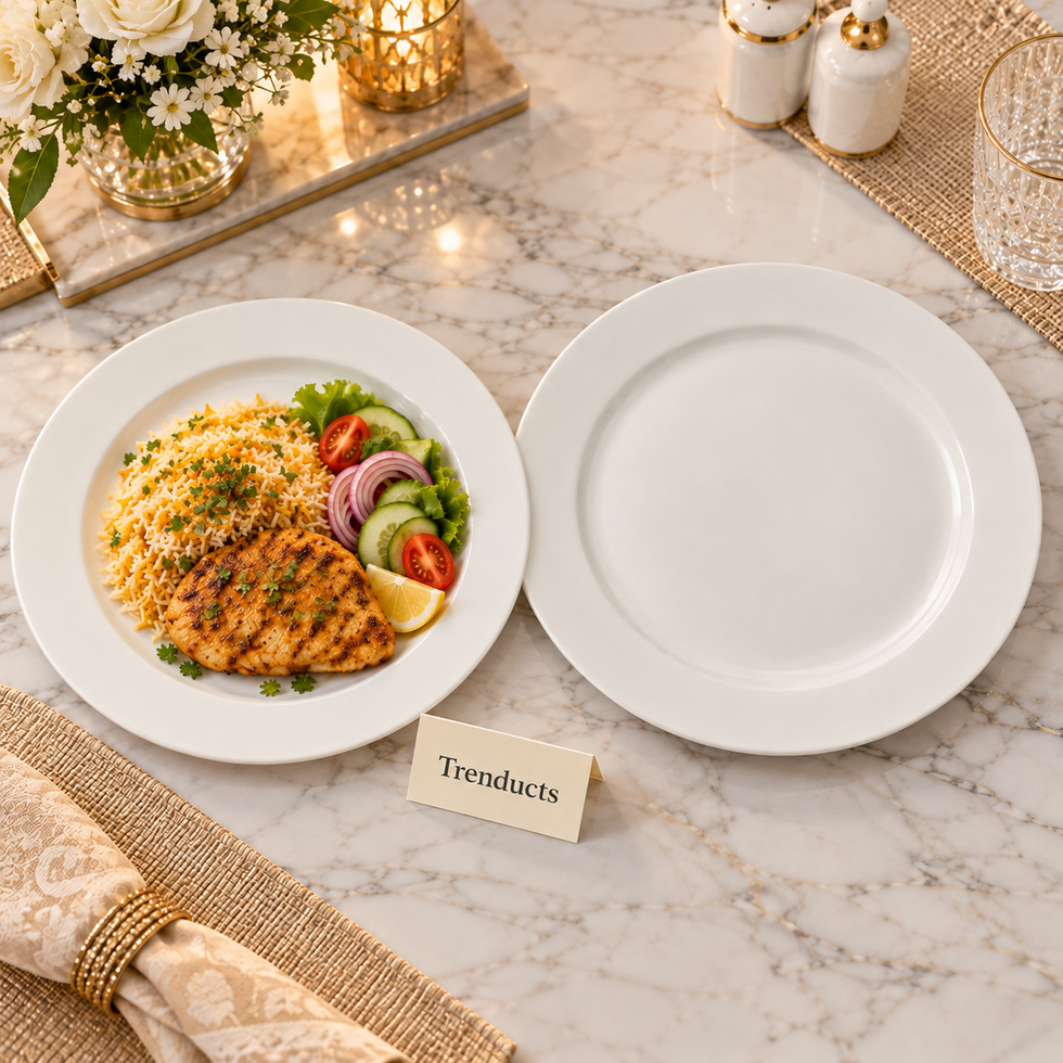 Brilliant White Round Plate - Plain White