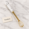 Mini Coffee Beater - Marble Handle Hand Whisk (Random)
