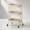 Metal 3 Tier Rolling Utility Cart with Wheels