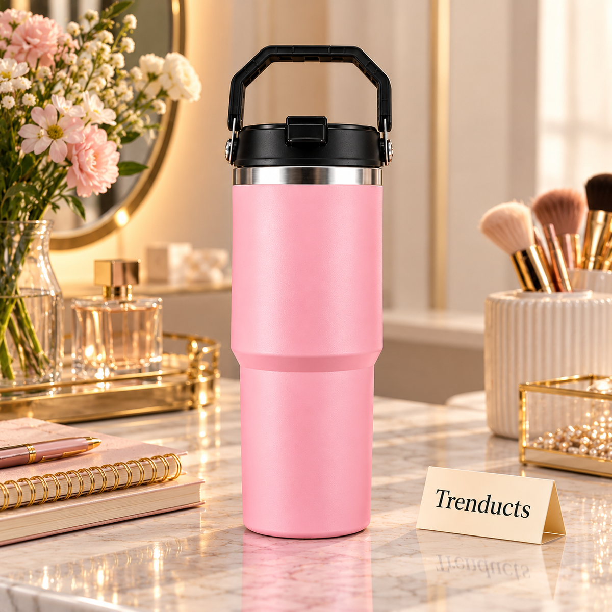 Thermos Cup 30oz - Vacuum Tumbler with Flip Lid, 890 ml