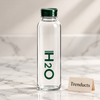 Danny Home H2O Glass Drinks Bottle 750ml - Colour Cap