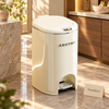 Hydraulic Pedal Dustbin with Push Button Lid