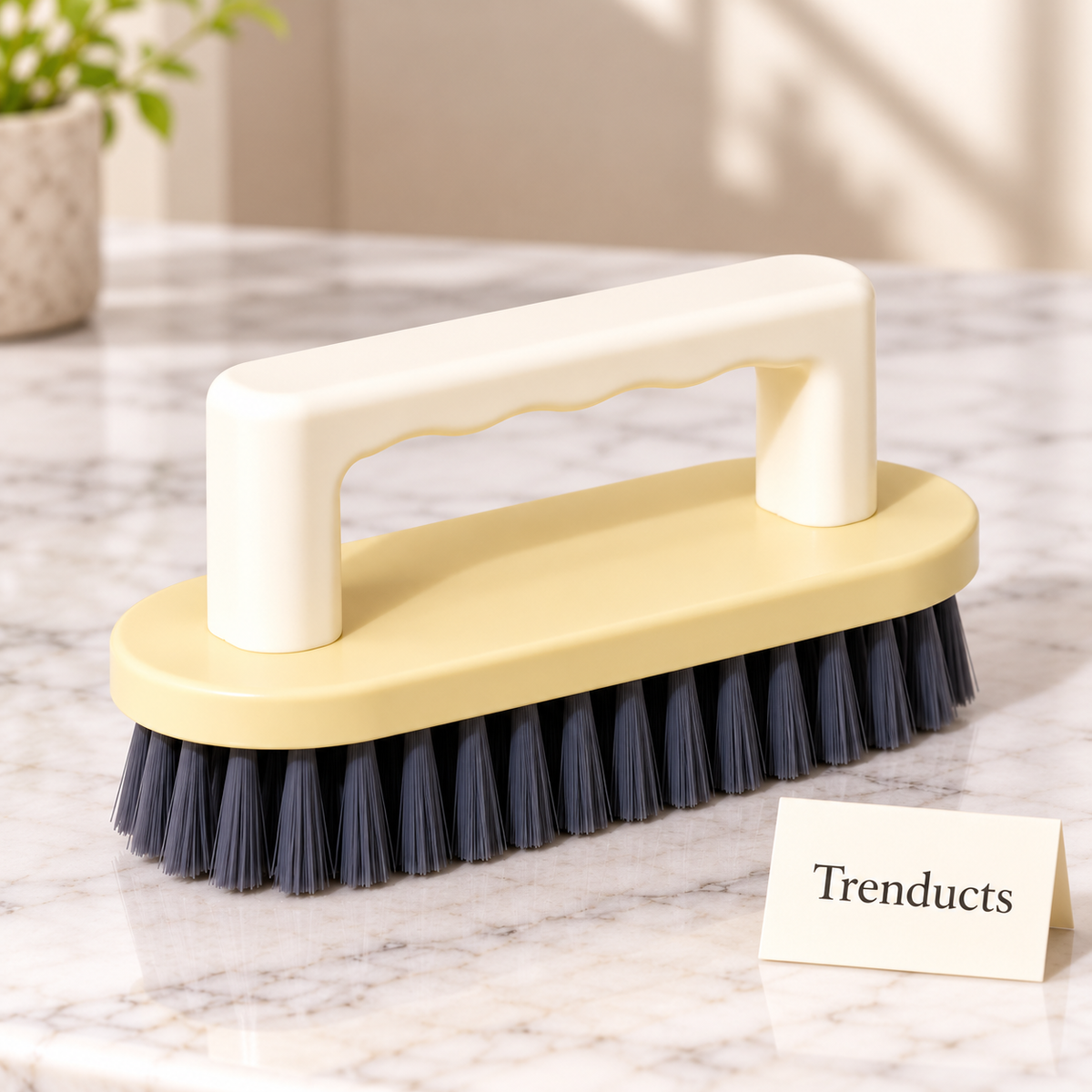 Handheld Scrub Brush - D Handle Kitchen & Bathroom Cleaner (Random)