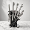 Unique Stainless Steel Knife Set with Rotating Stand