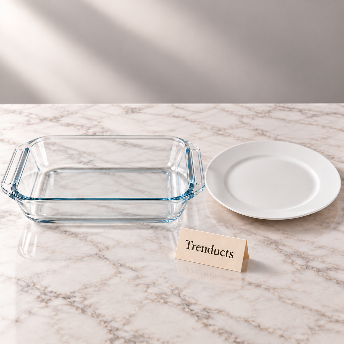 Danny Home Glass Baking Pan - Rectangular with Handles