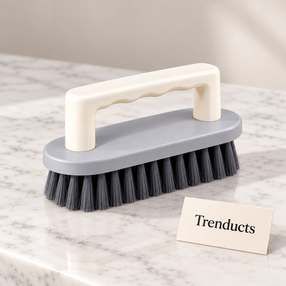 Handheld Scrub Brush - D Handle Kitchen & Bathroom Cleaner (Random)
