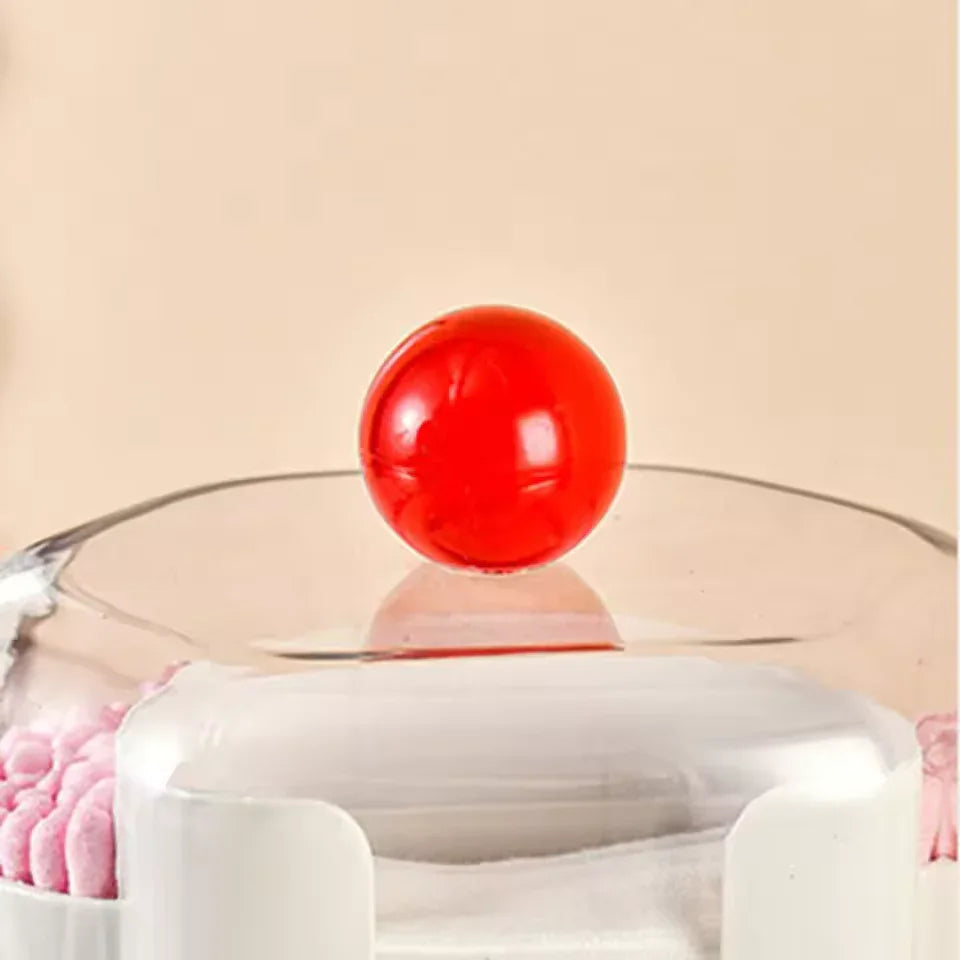 کاٹن پیڈ آرگنائزر کے ساتھ 1 میں 2 Qtip ہولڈر