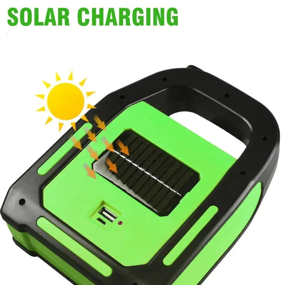 3 in 1 Solar Flashlight with Spotlight - Portable LED Light - Clarify.pk