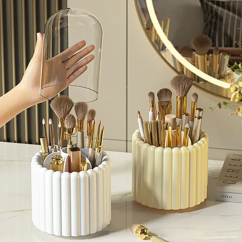 360 Degree Rotating Cosmetic Organizer for Brushes