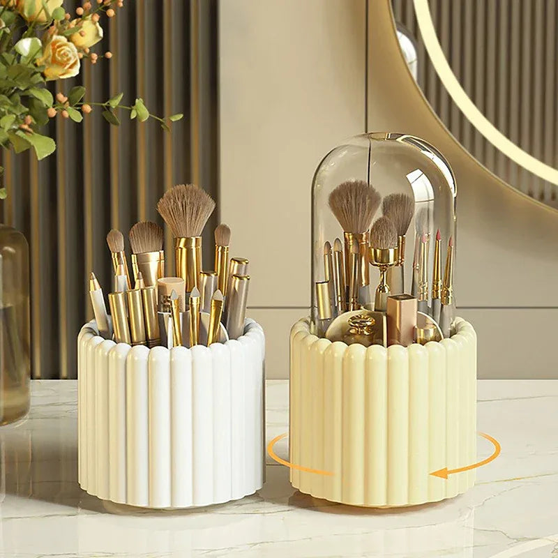 360 Degree Rotating Cosmetic Organizer for Brushes