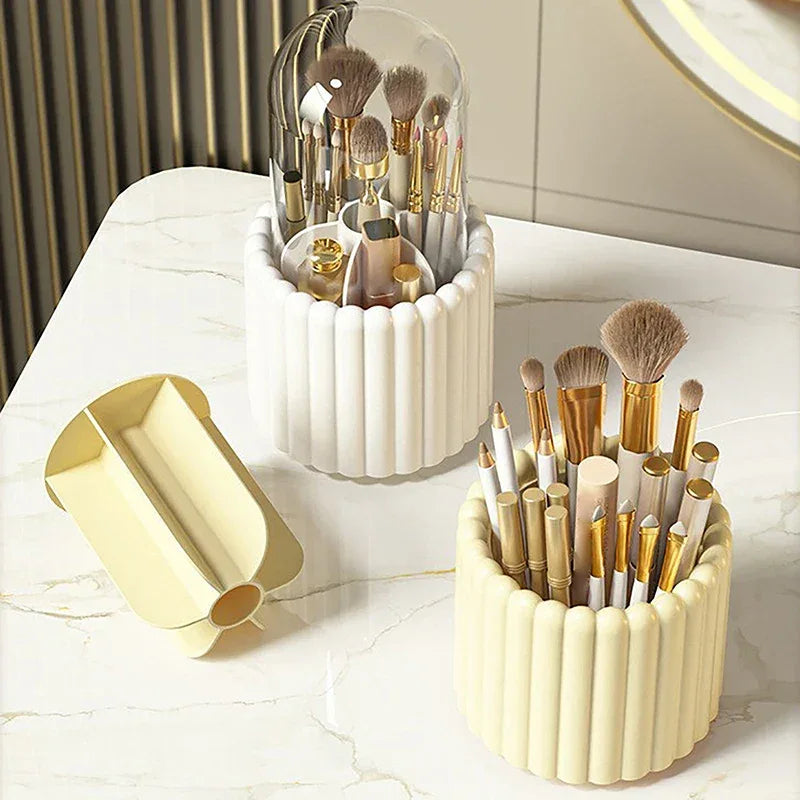 360 Degree Rotating Cosmetic Organizer for Brushes - Clarify.pk