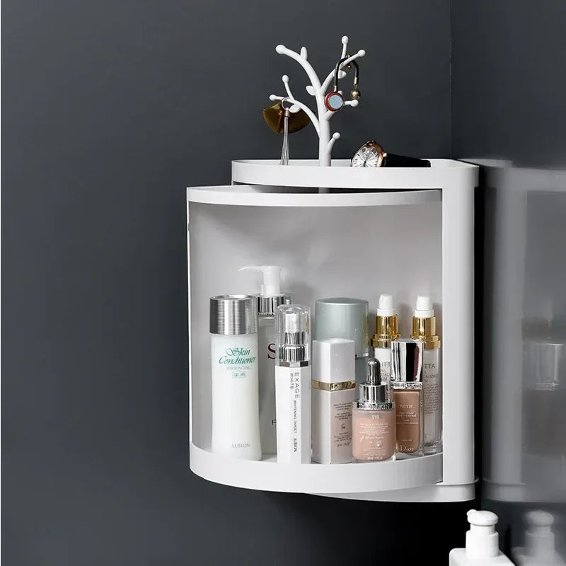 360 degree Rotating Bathroom Organizer - Space Saving Rack - Clarify.pk