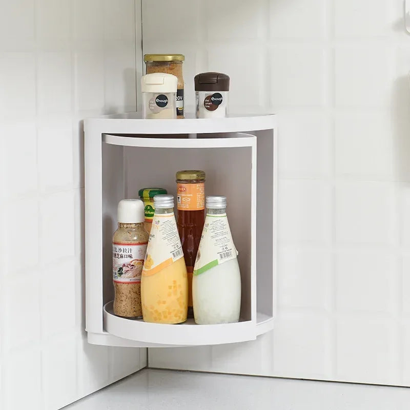 360 degree Rotating Bathroom Organizer - Space Saving Rack - Clarify.pk