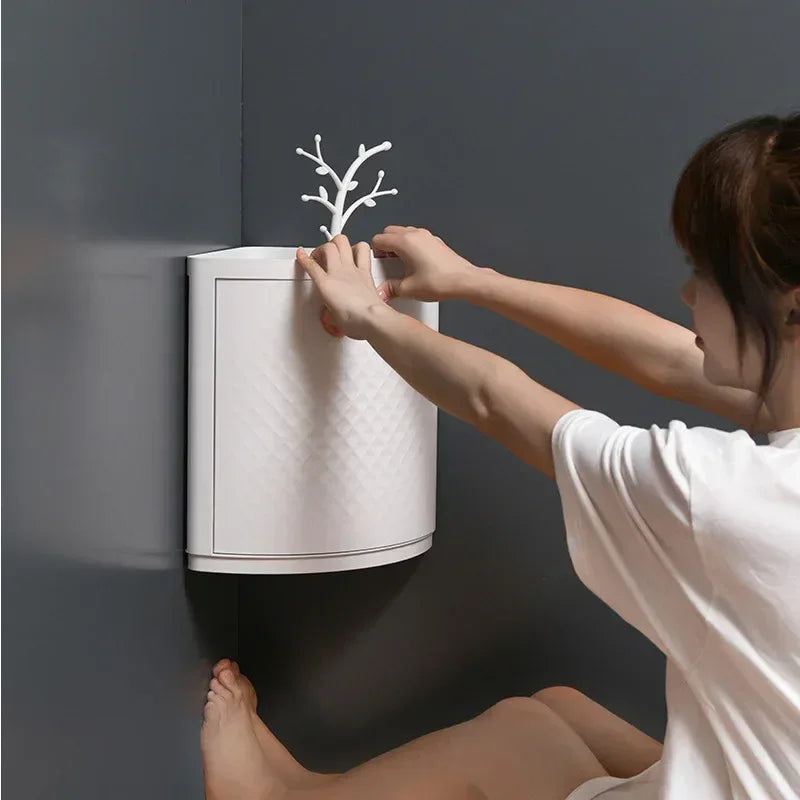 360 degree Rotating Bathroom Organizer - Space Saving Rack - Clarify.pk