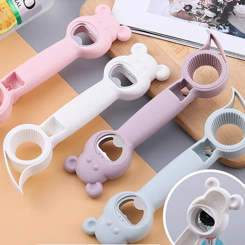 4 in 1 Can and Bottle Opener - Portable Kitchen Tool