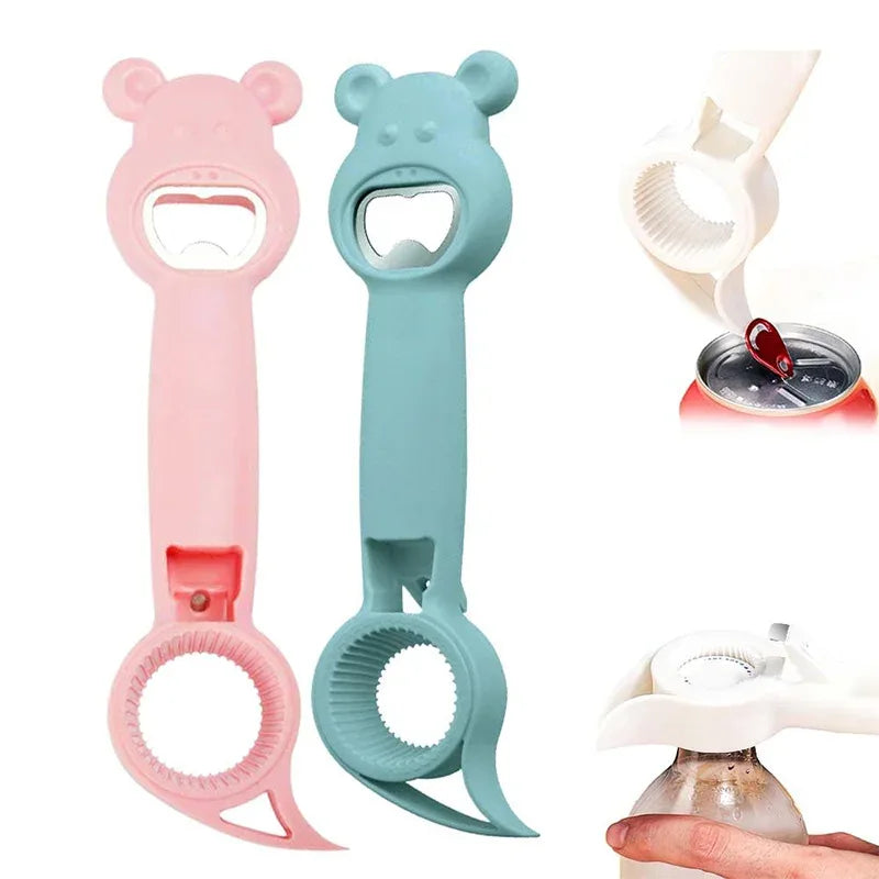 4 in 1 Can and Bottle Opener - Portable Kitchen Tool