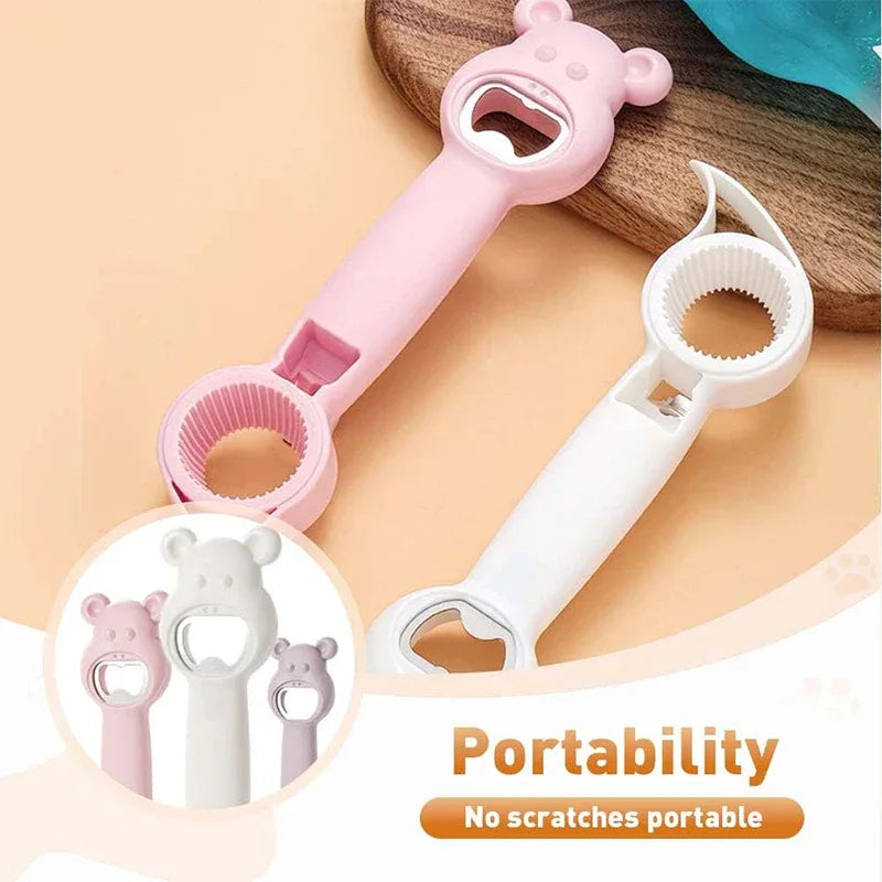 4 in 1 Can and Bottle Opener - Portable Kitchen Tool