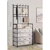 Multi-Functional 4-Layer Shoe and Coat Rack – 77cm Wide Dustproof Organizer
