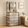 Multi-Functional 4-Layer Shoe and Coat Rack – 77cm Wide Dustproof Organizer