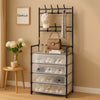Multi-Functional 4-Layer Shoe and Coat Rack – 77cm Wide Dustproof Organizer