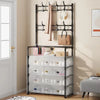 Multi-Functional 4-Layer Shoe and Coat Rack – 77cm Wide Dustproof Organizer