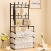 Multi-Functional 4-Layer Shoe and Coat Rack – 77cm Wide Dustproof Organizer