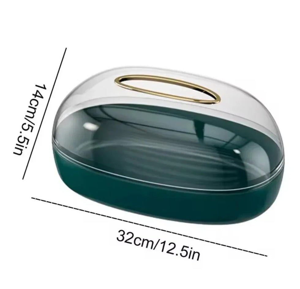 Acrylic Tissue Box Wall-Mounted Holder