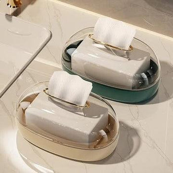 Acrylic Tissue Box Wall-Mounted Holder - Clarify.pk