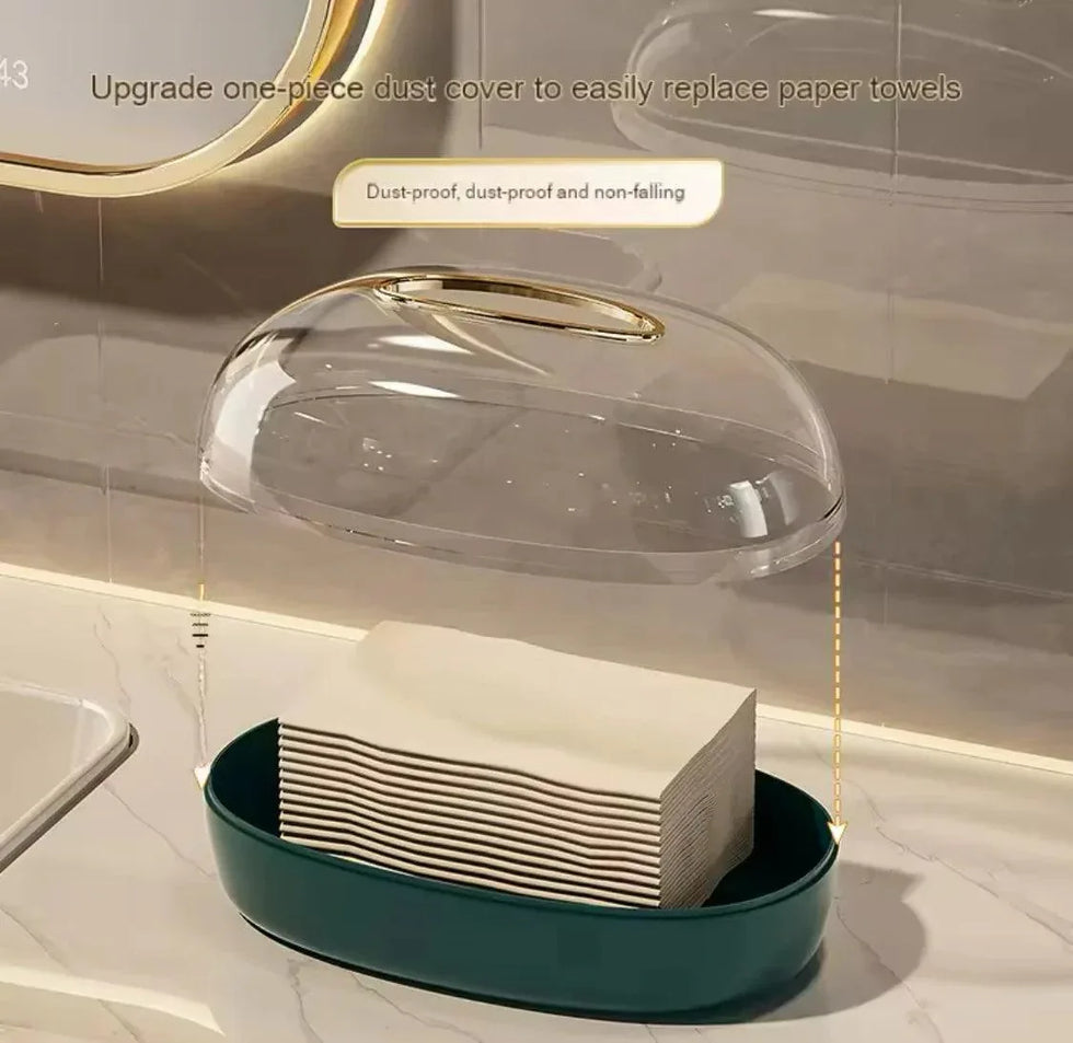 Acrylic Tissue Box Wall-Mounted Holder - Clarify.pk