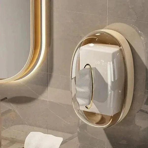 Acrylic Tissue Box Wall-Mounted Holder - Clarify.pk