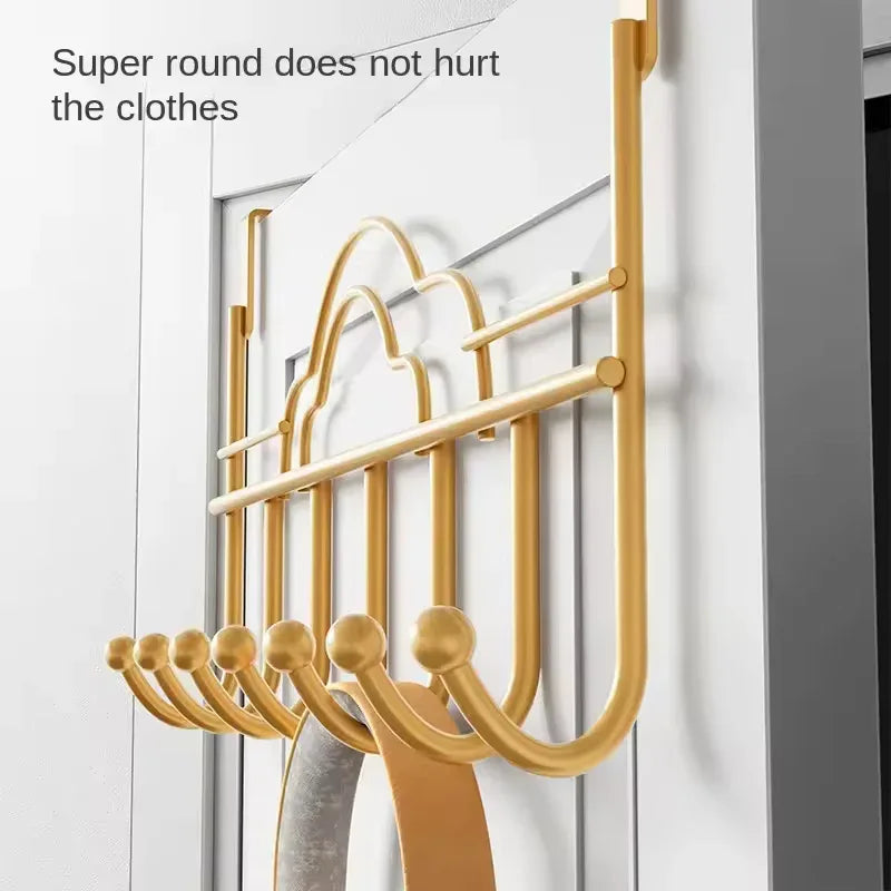 Gold Over-the-Door Hooks Behind Door Hooks for Clothes - Clarify.pk