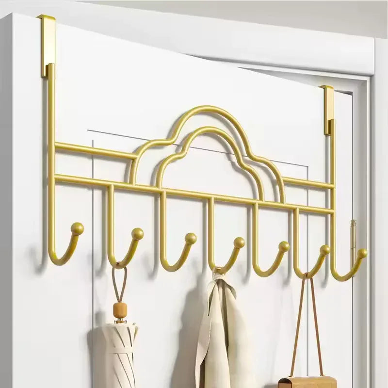 Gold Over-the-Door Hooks Behind Door Hooks for Clothes - Clarify.pk
