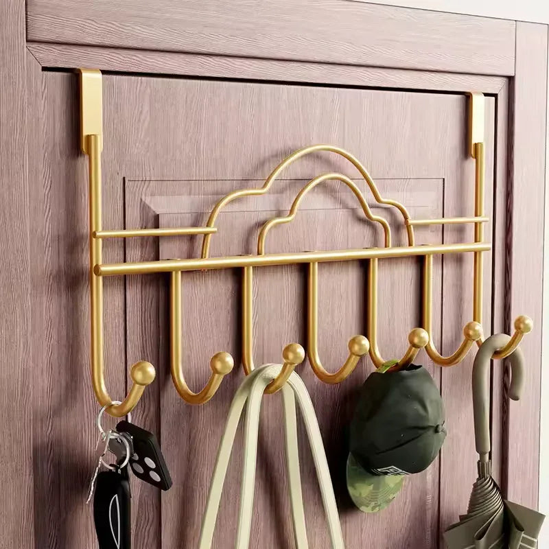 Gold Over-the-Door Hooks Behind Door Hooks for Clothes - Clarify.pk